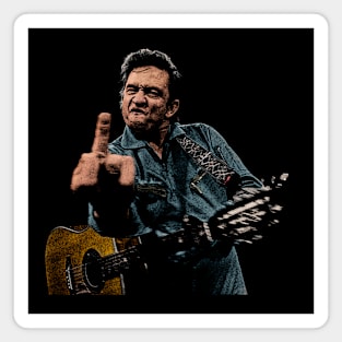 Johnny Cash Retro Artwork Magnet